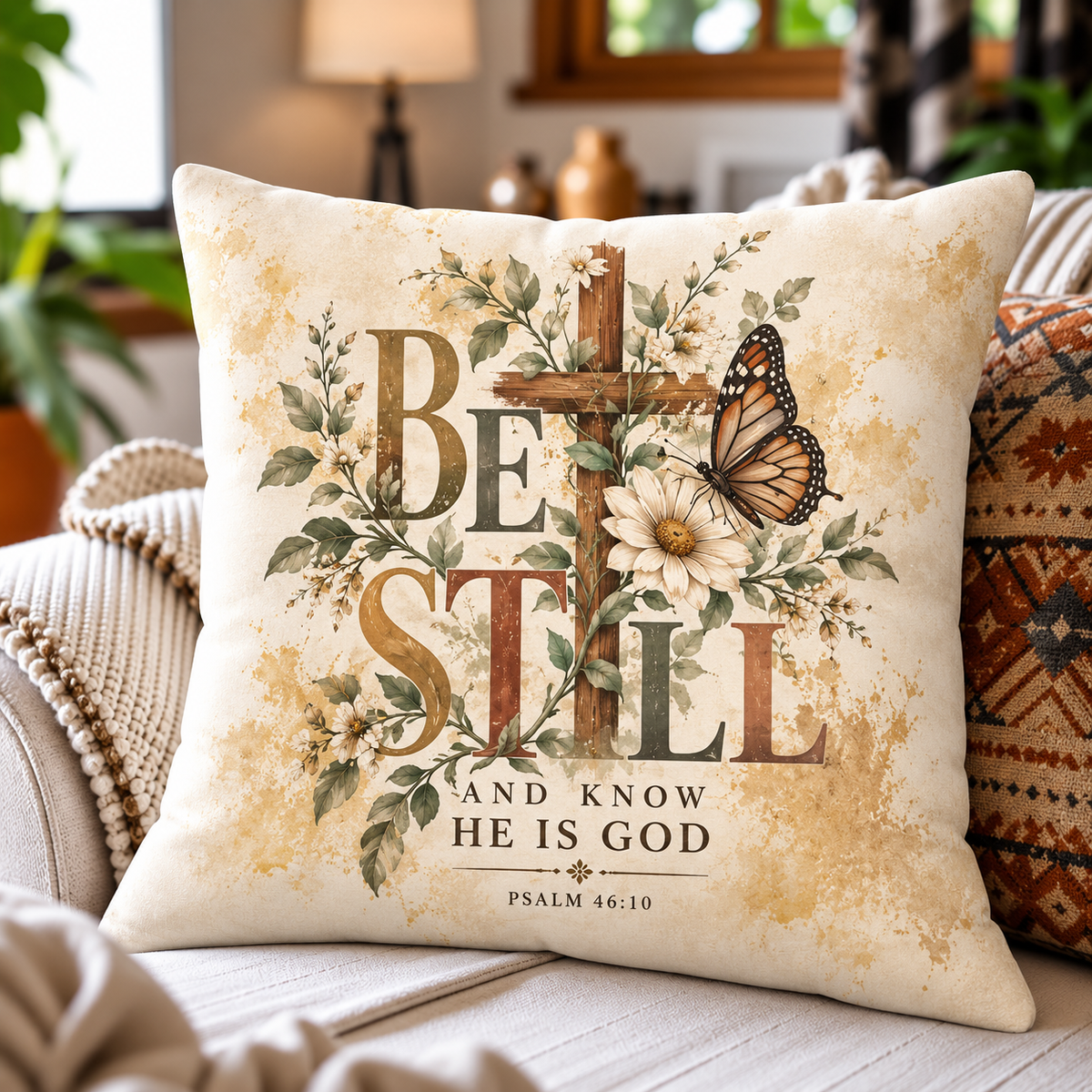 Be Still And Know He Is God Pillow