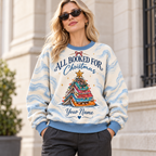 Personalized Holiday Book Tree Sweatshirt