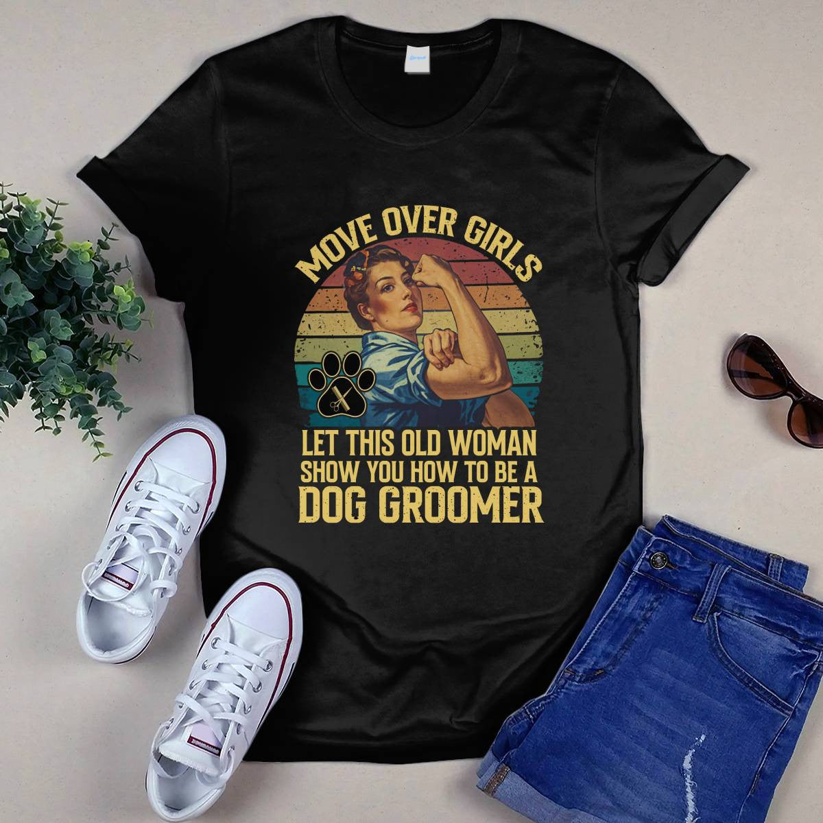 Awesome Dog Groomer-T-shirt - grunx260804-0031