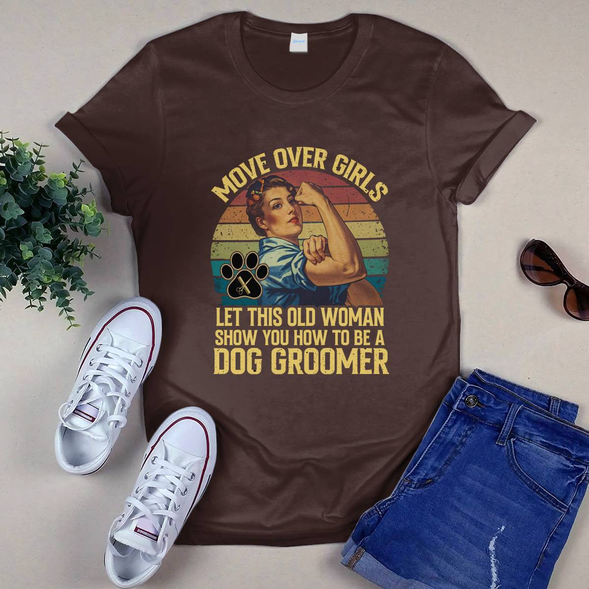 Awesome Dog Groomer-T-shirt - grunx260804-0031