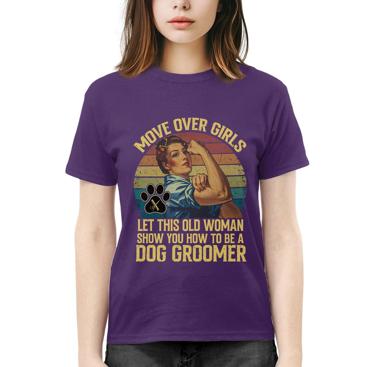 Awesome Dog Groomer-T-shirt - grunx260804-0031