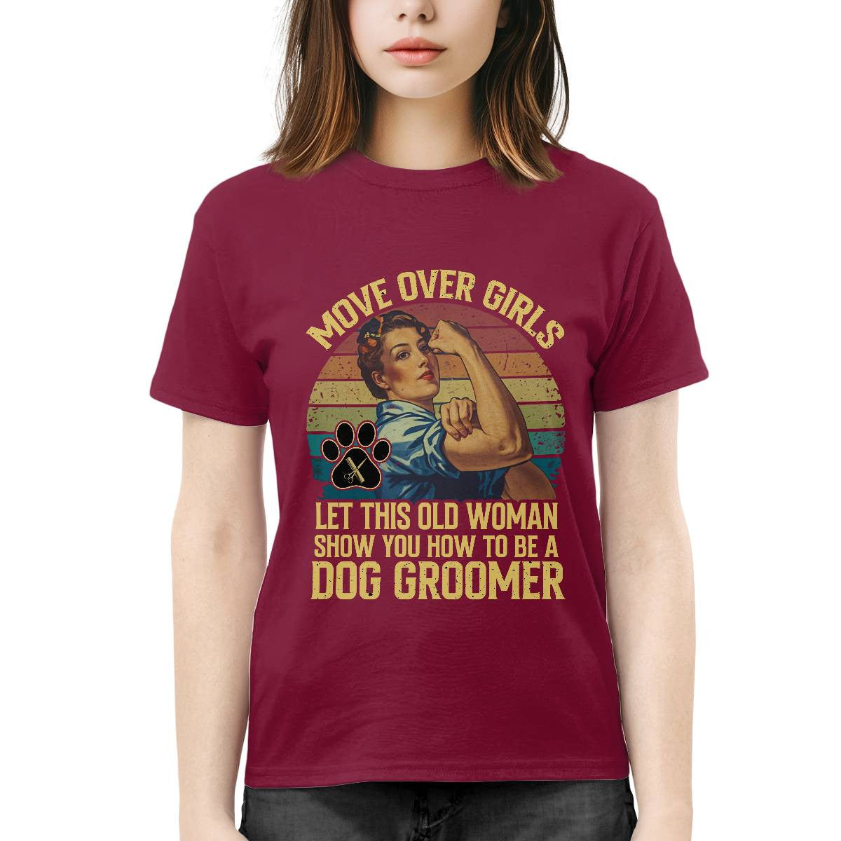 Awesome Dog Groomer-T-shirt - grunx260804-0031