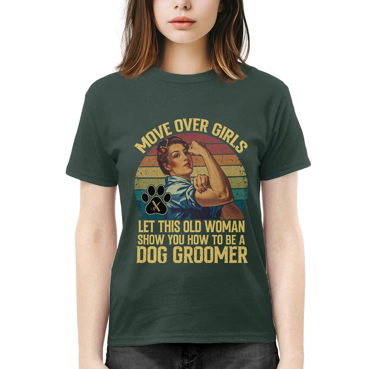 Awesome Dog Groomer-T-shirt - grunx260804-0031