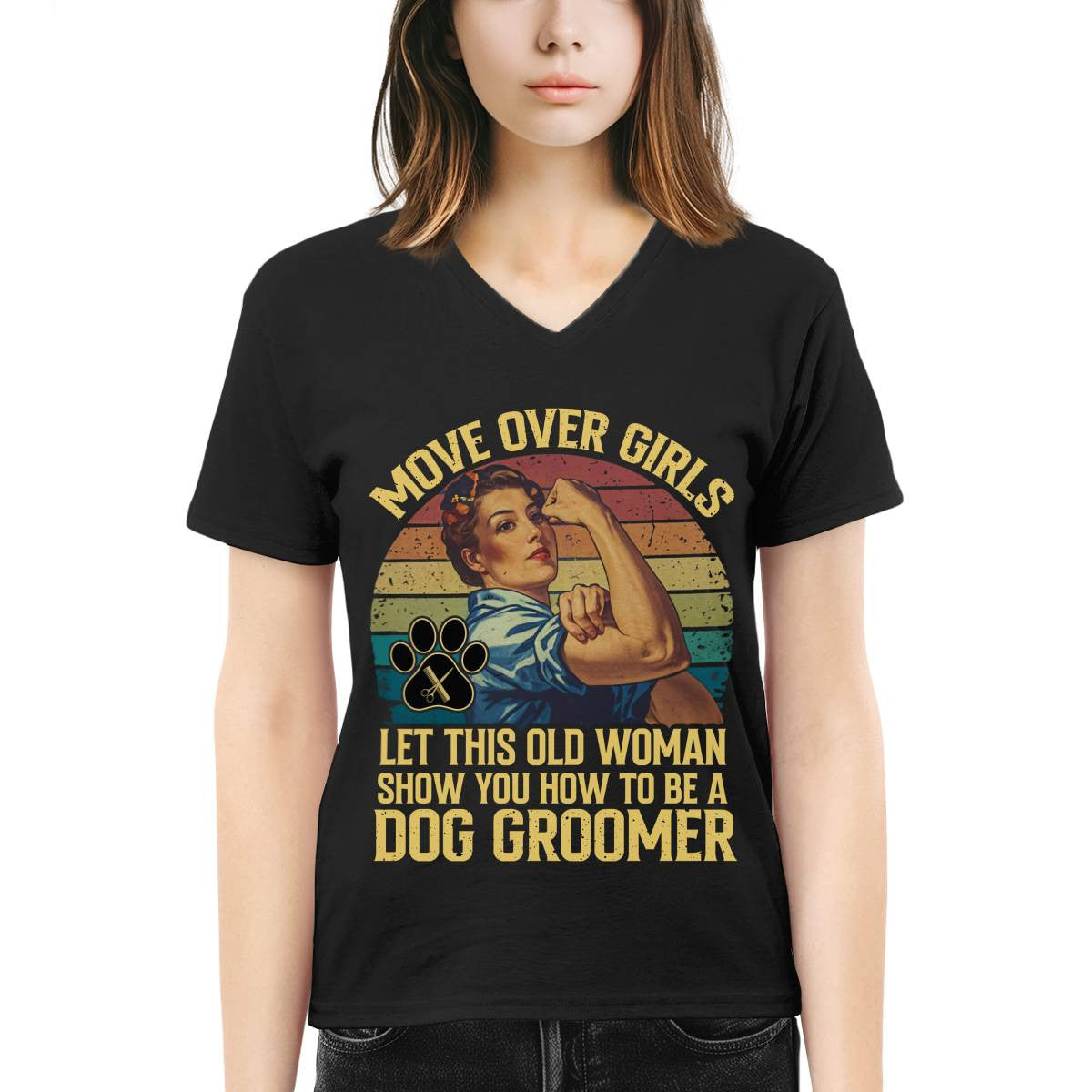 Awesome Dog Groomer-T-shirt - grunx260804-0031