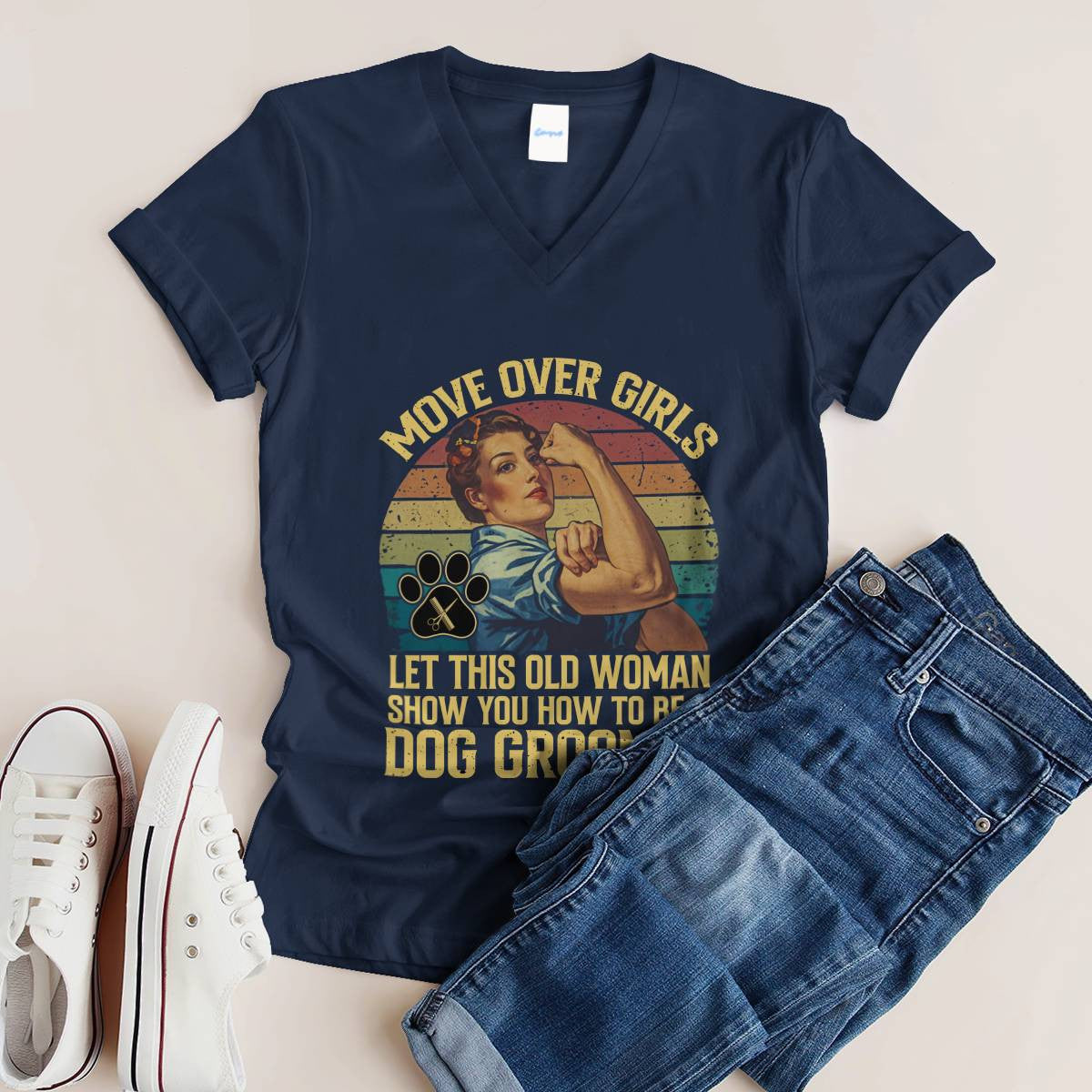 Awesome Dog Groomer-T-shirt - grunx260804-0031