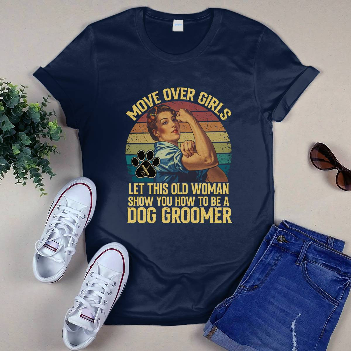 Awesome Dog Groomer-T-shirt - grunx260804-0031