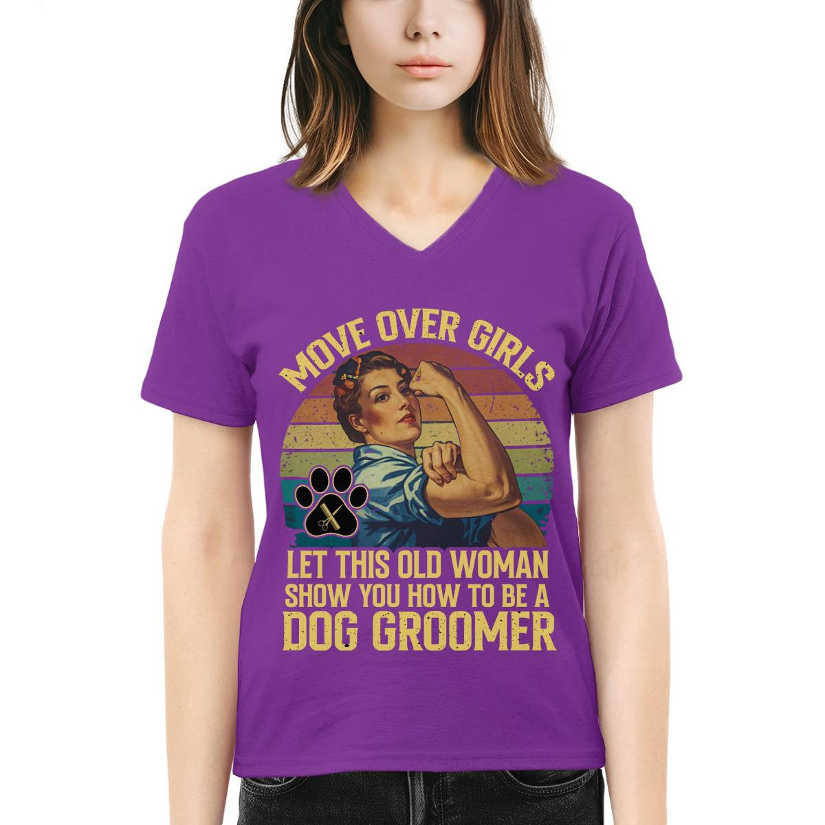 Awesome Dog Groomer-T-shirt - grunx260804-0031