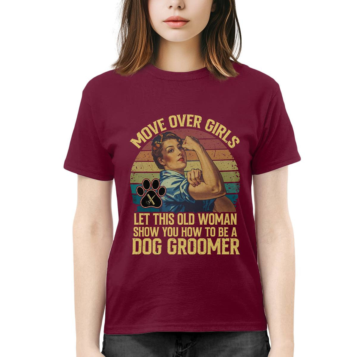 Awesome Dog Groomer-T-shirt - grunx260804-0031