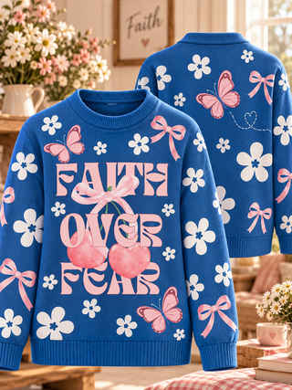 Faith Over Fear Ugly Sweater