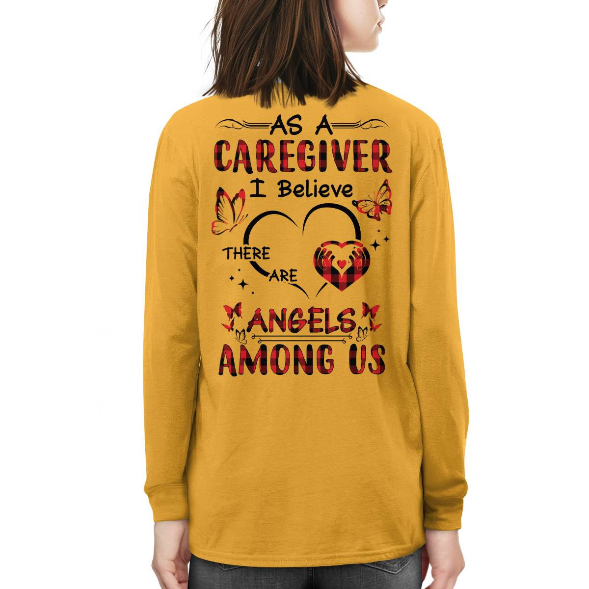 As a Caregiver I Believe There are angels among us-T-shirt - grunx260804-0203