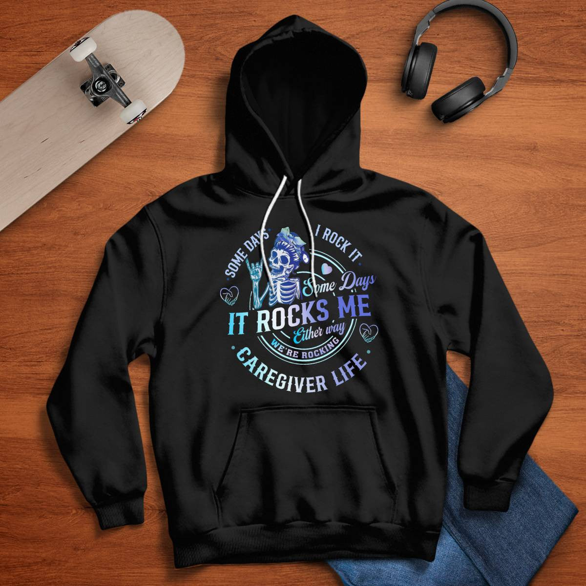 Awesome Caregiver Life-T-shirt-#F100724RCKNG1FCAREZ4