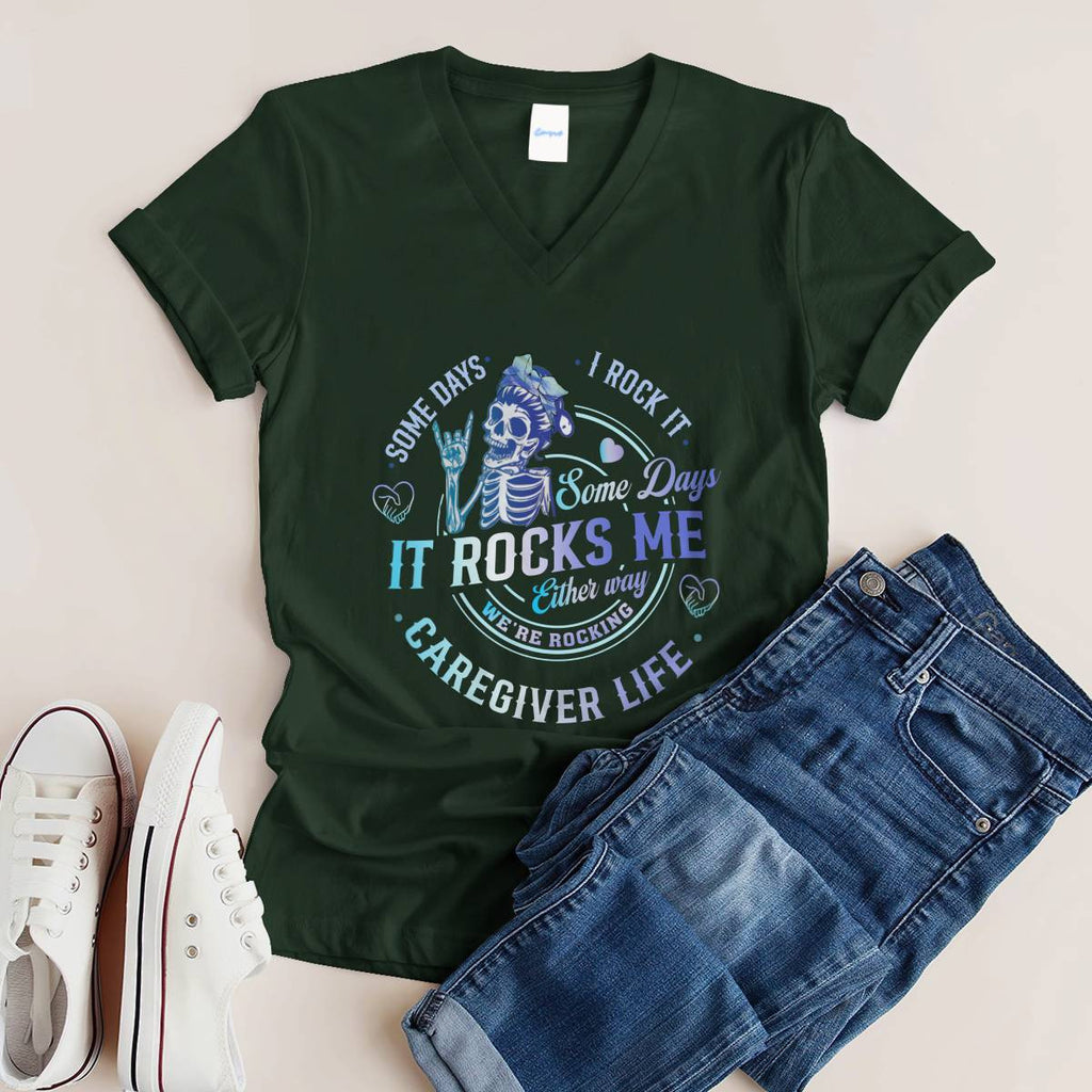 Awesome Caregiver Life-T-shirt-#F100724RCKNG1FCAREZ4
