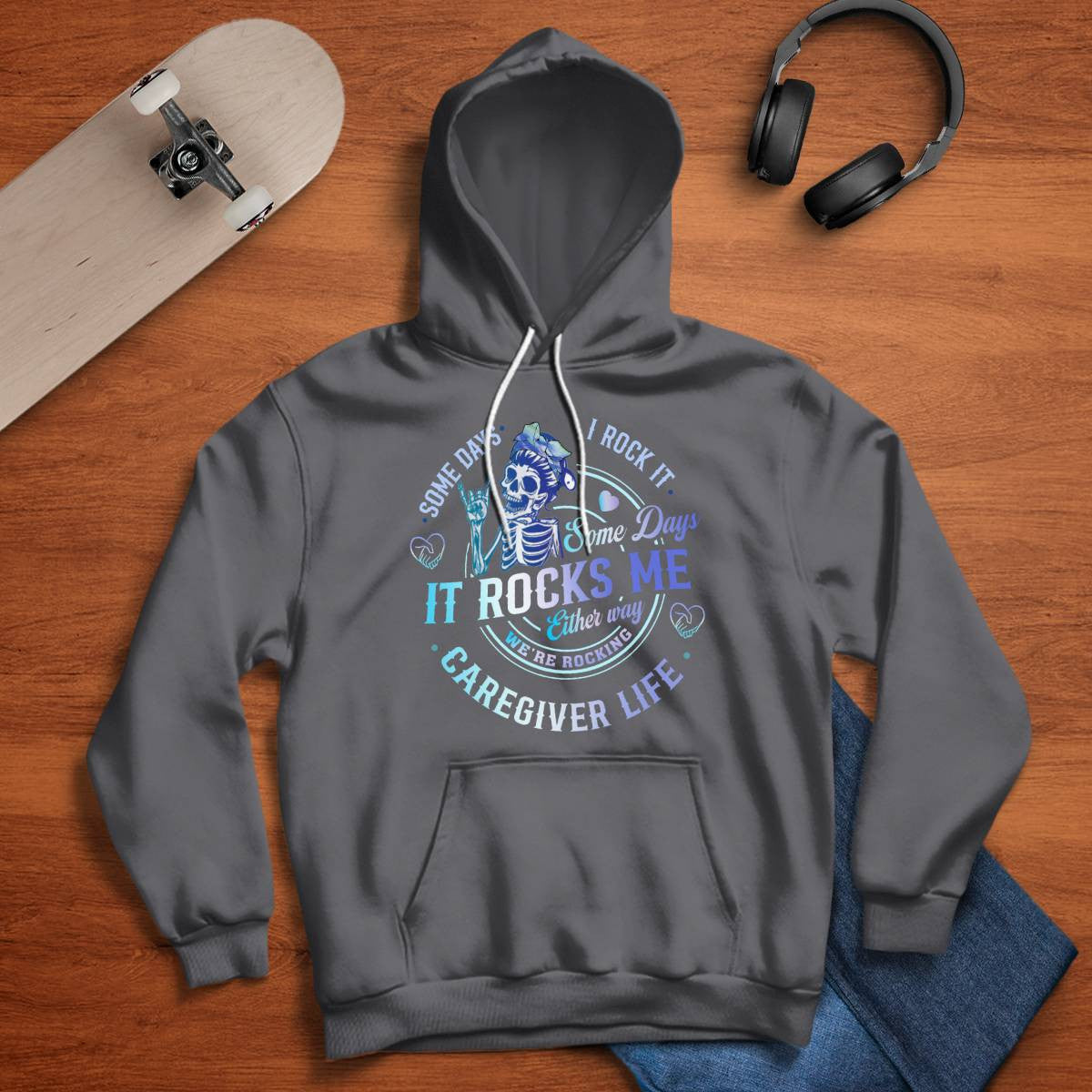 Awesome Caregiver Life-T-shirt-#F100724RCKNG1FCAREZ4