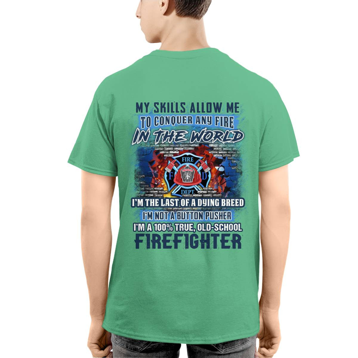 Awesome Firefighter-T-shirt - grunx260804-0154
