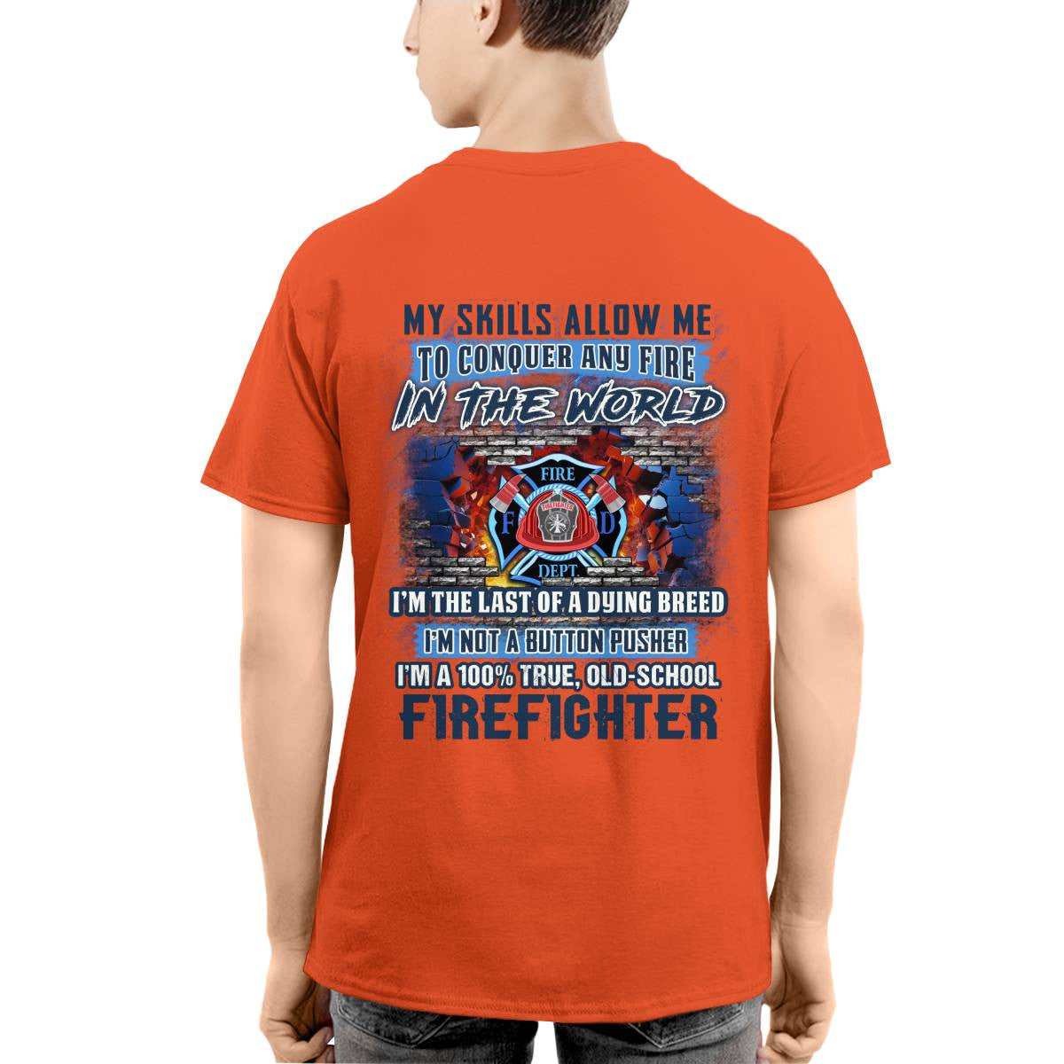 Awesome Firefighter-T-shirt - grunx260804-0154
