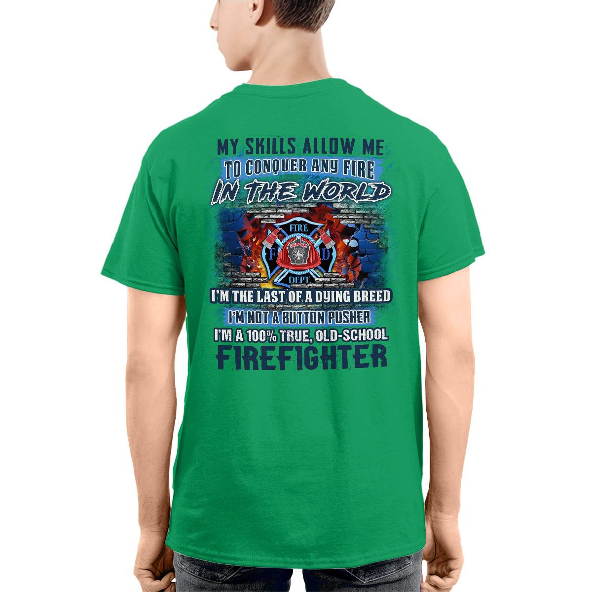 Awesome Firefighter-T-shirt - grunx260804-0154