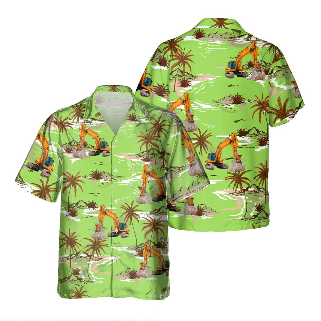 Awesome Heavy Equipment Operator- AOP Pocket Hawaiian Shirt - grunx260804-0177
