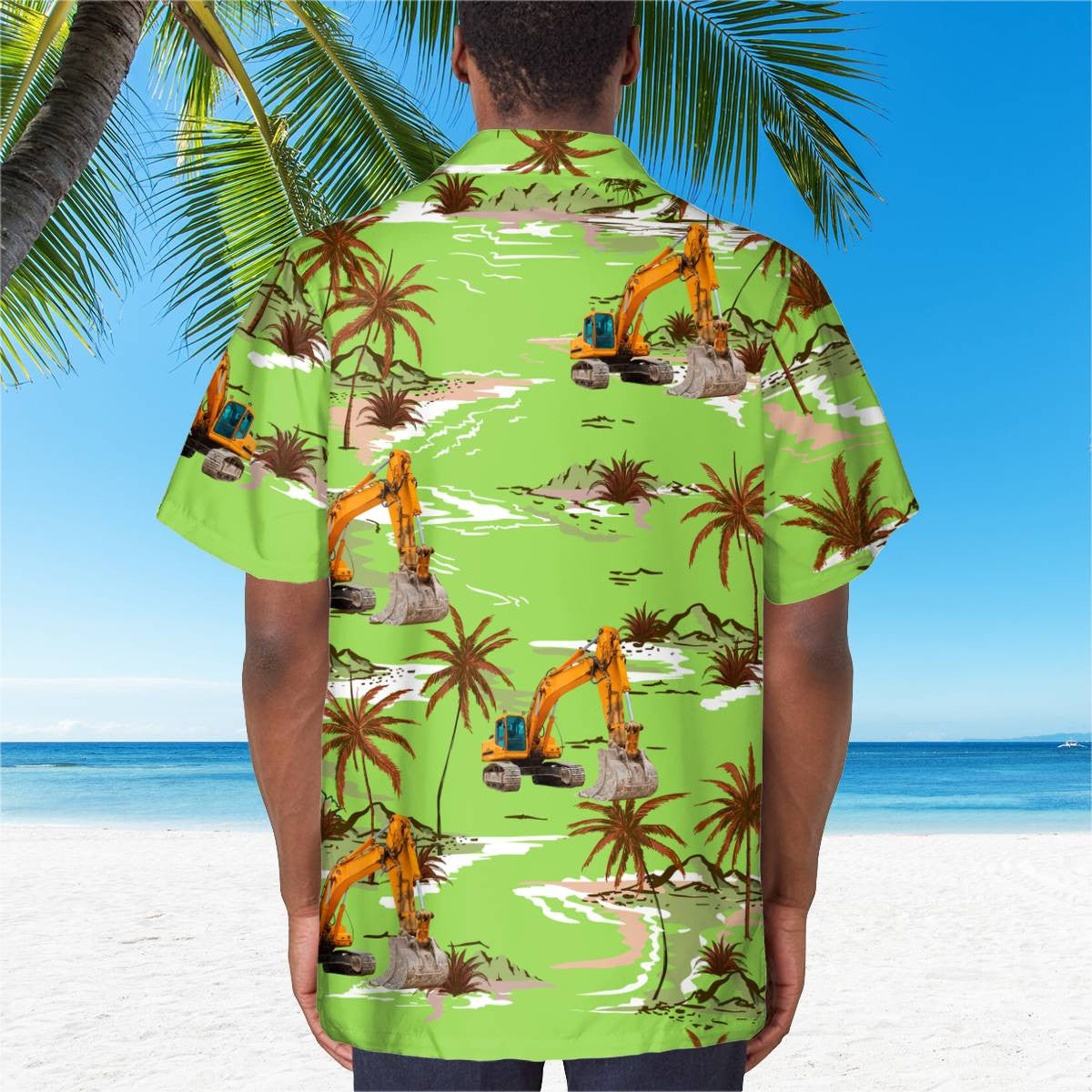 Awesome Heavy Equipment Operator- AOP Pocket Hawaiian Shirt - grunx260804-0177