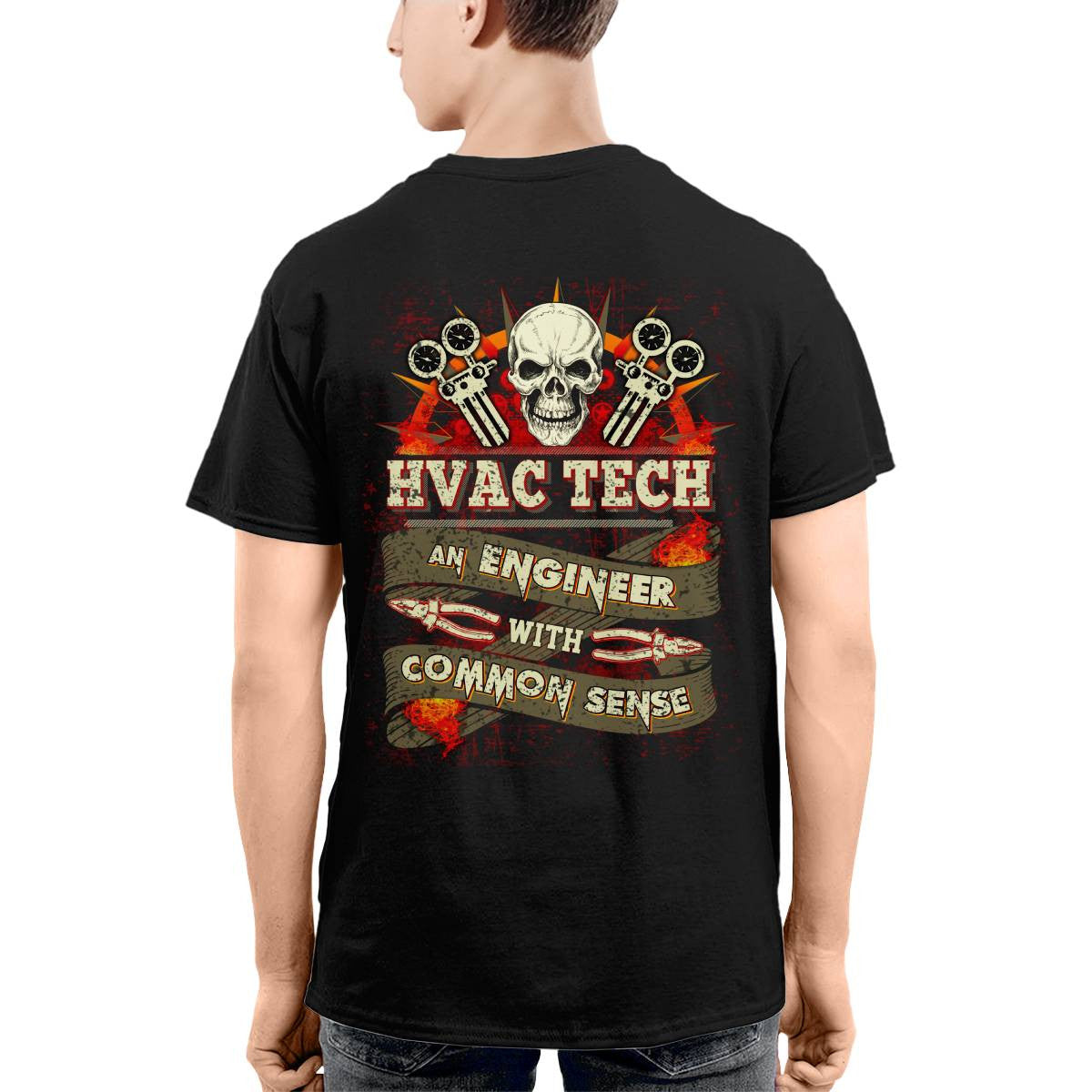 Awesome HVAC Tech an Engineer with common sense-T-shirt - grunx260804-0194