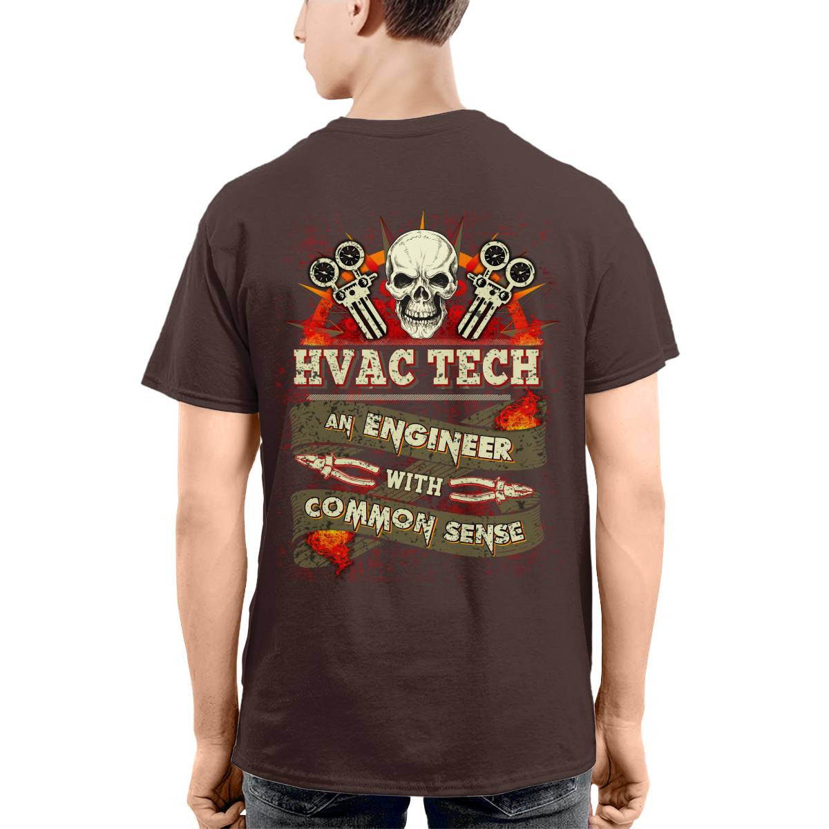 Awesome HVAC Tech an Engineer with common sense-T-shirt - grunx260804-0194