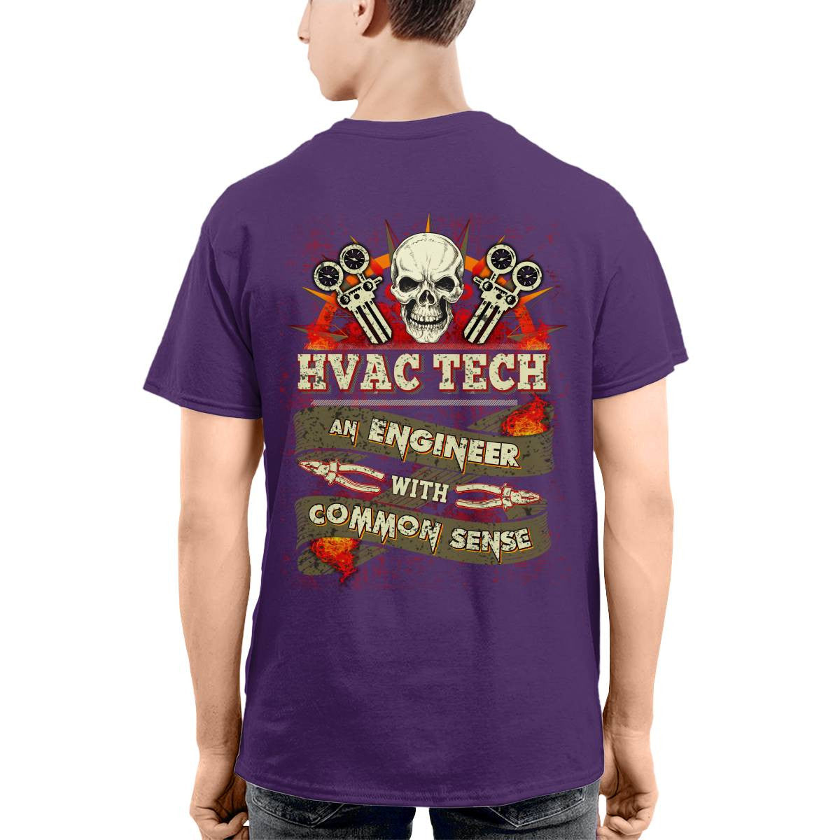 Awesome HVAC Tech an Engineer with common sense-T-shirt - grunx260804-0194