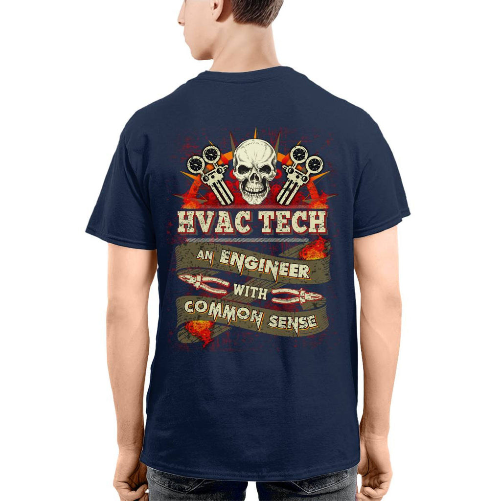Awesome HVAC Tech an Engineer with common sense-T-shirt - grunx260804-0194