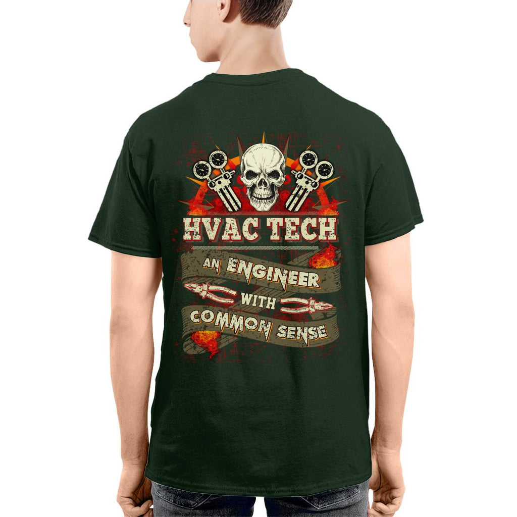 Awesome HVAC Tech an Engineer with common sense-T-shirt - grunx260804-0194