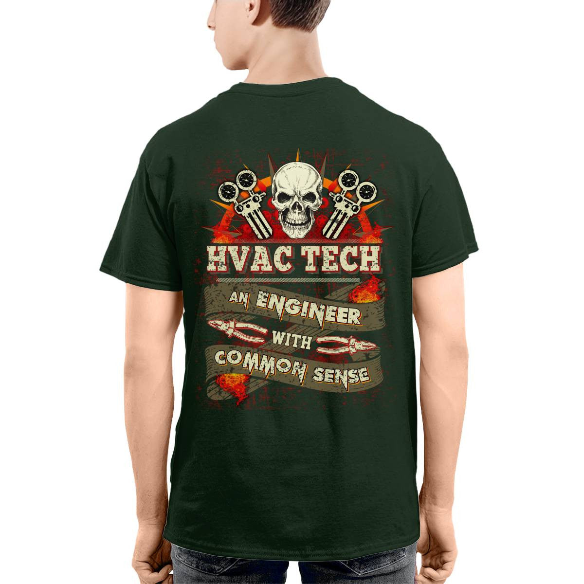 Awesome HVAC Tech an Engineer with common sense-T-shirt - grunx260804-0194