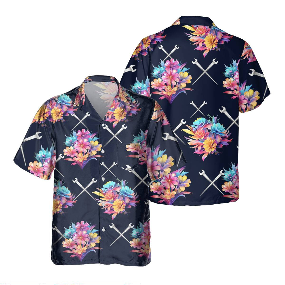 Awesome Ironworker- AOP Pocket Hawaiian Shirt - grunx260804-0269