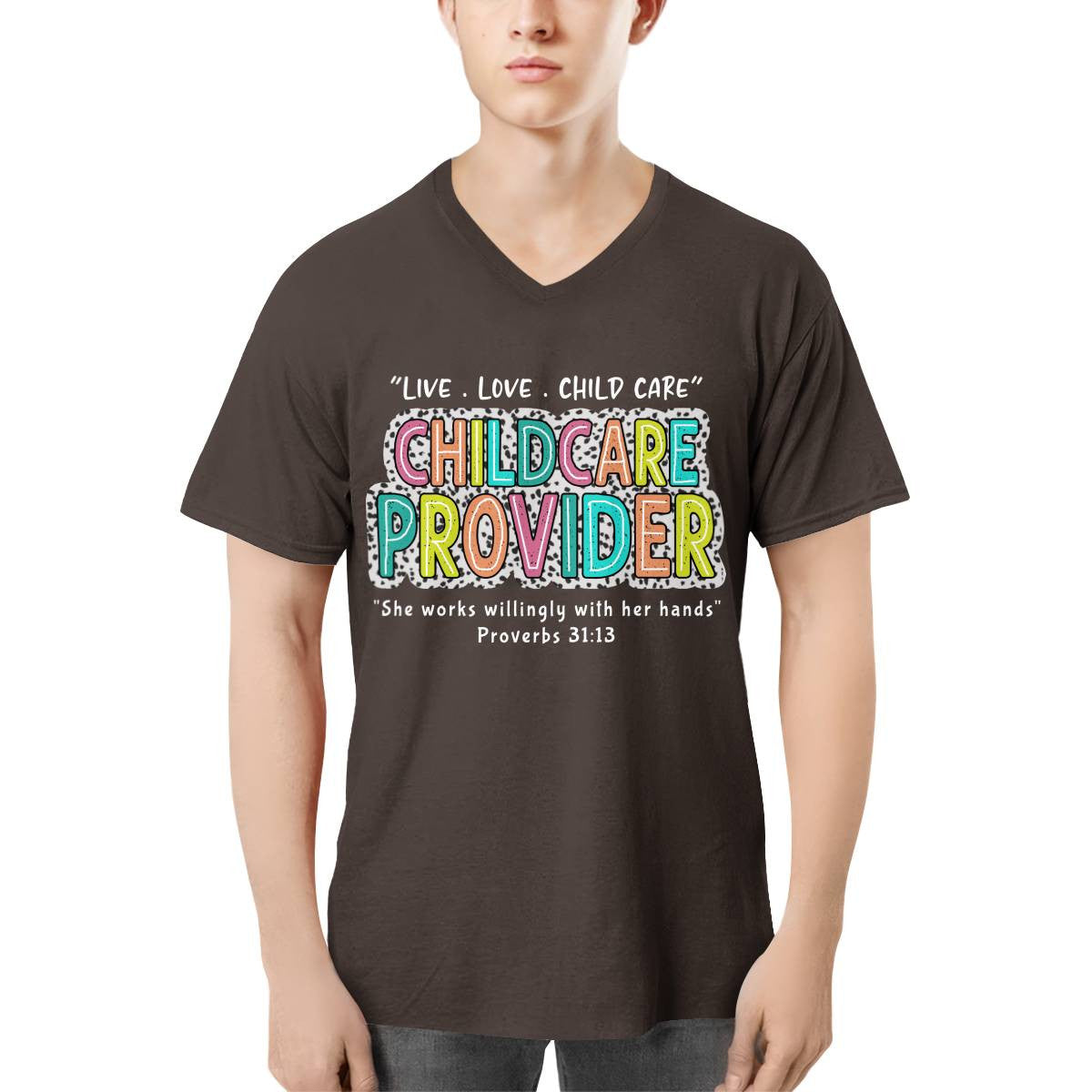 Awesome Childcare Provider-T-shirt-#F160724WILINY4FCHPRZ4