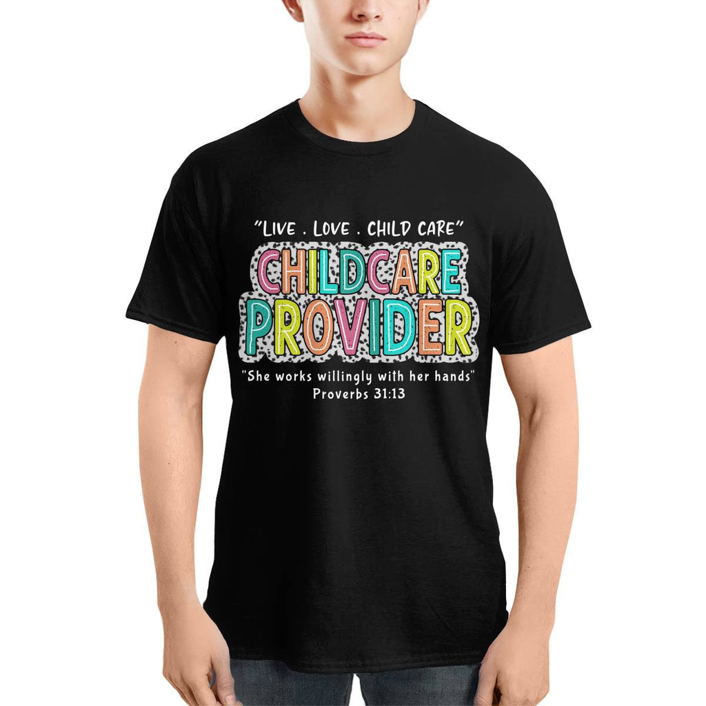 Awesome Childcare Provider-T-shirt-#F160724WILINY4FCHPRZ4