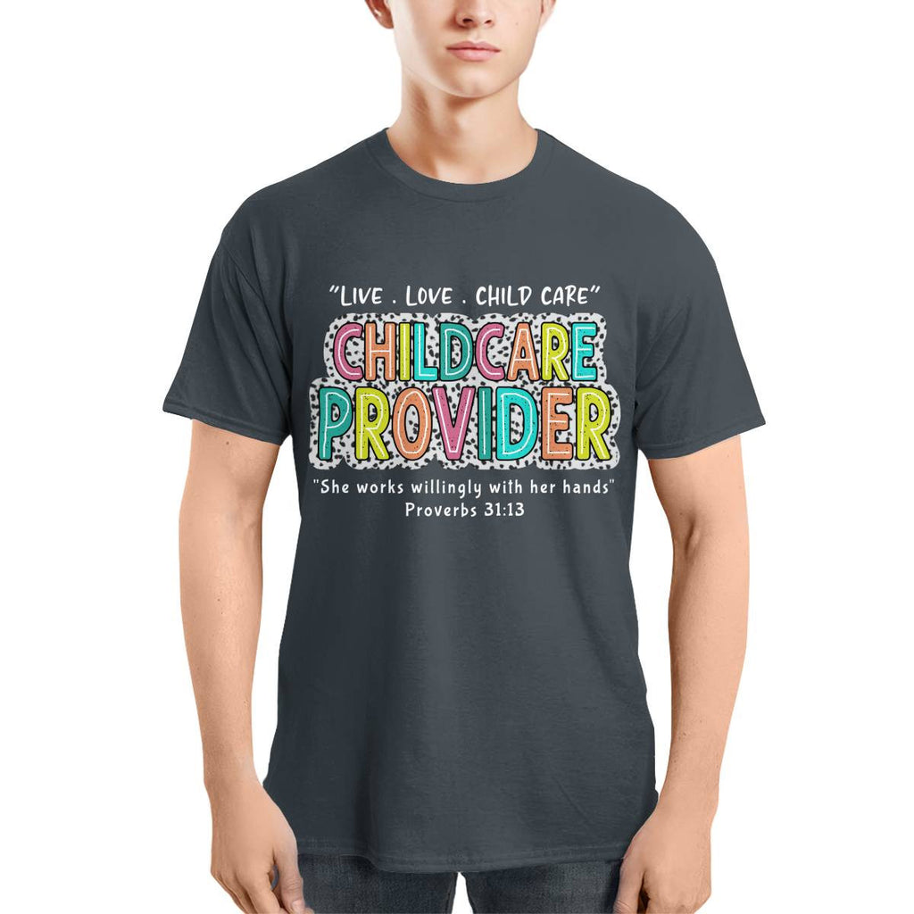 Awesome Childcare Provider-T-shirt-#F160724WILINY4FCHPRZ4