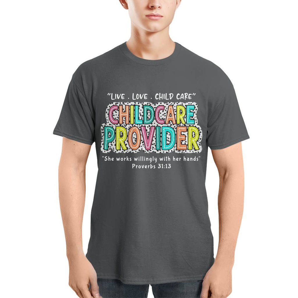 Awesome Childcare Provider-T-shirt-#F160724WILINY4FCHPRZ4