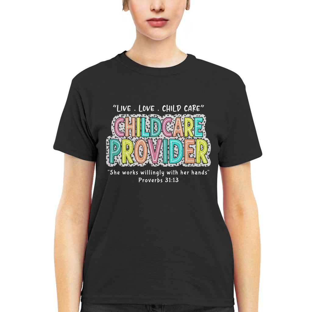 Awesome Childcare Provider-T-shirt-#F160724WILINY4FCHPRZ4