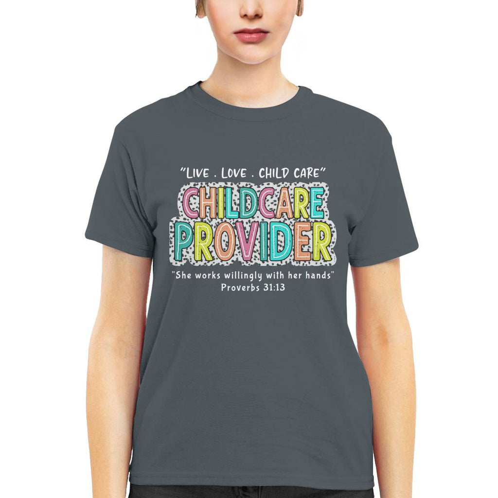 Awesome Childcare Provider-T-shirt-#F160724WILINY4FCHPRZ4