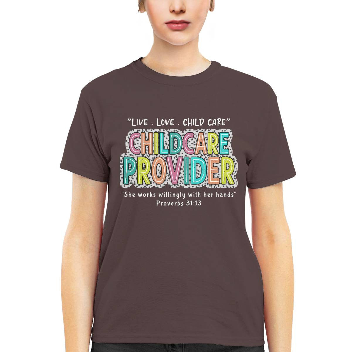 Awesome Childcare Provider-T-shirt-#F160724WILINY4FCHPRZ4