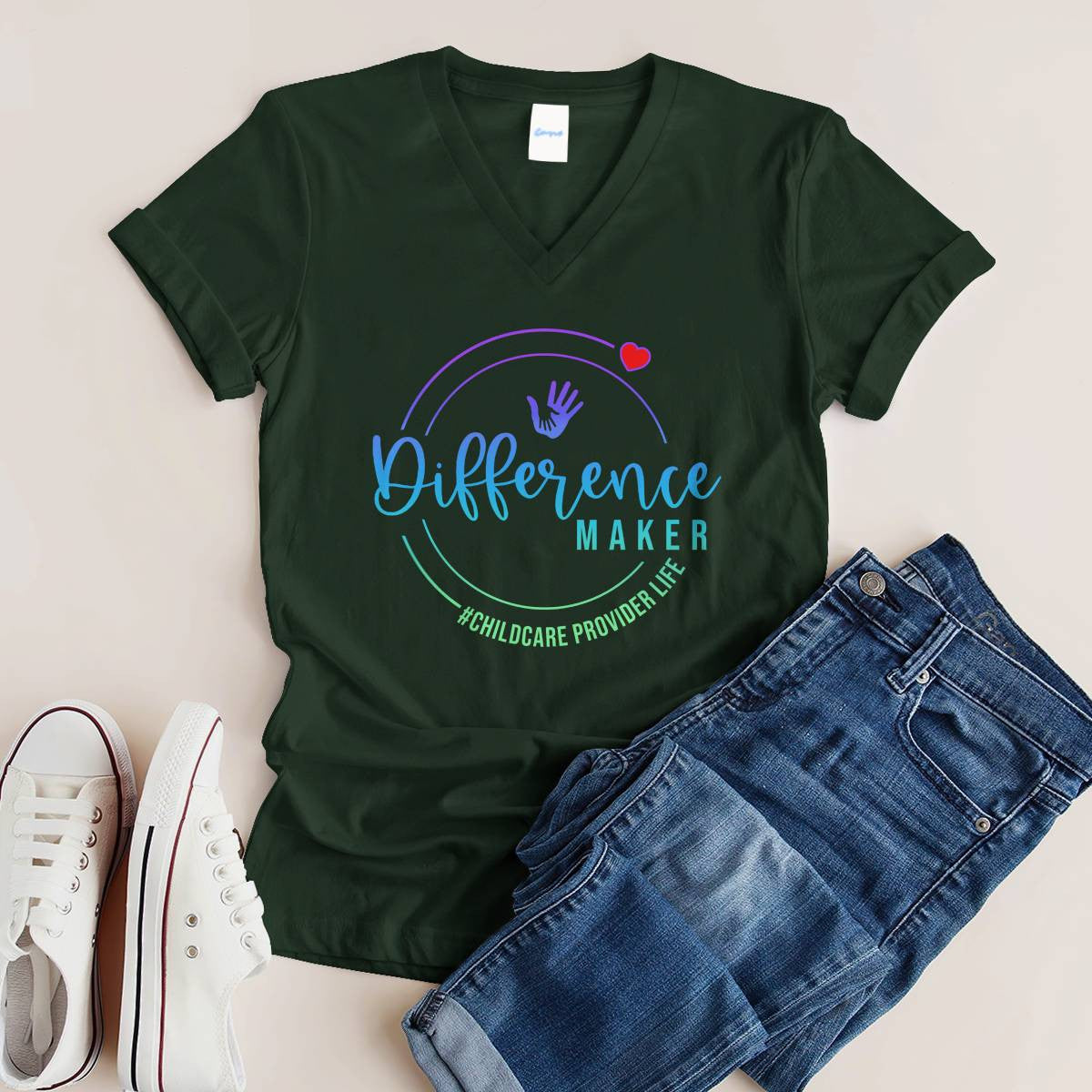 Awesome Childcare Provider Life-T-shirt-#F010824DIFREC2FCHPRZ4
