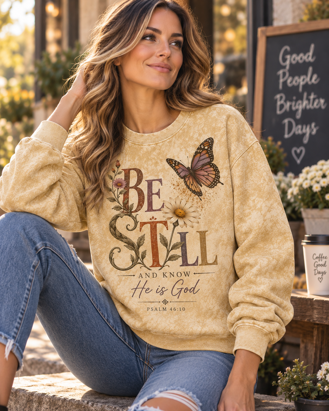 Be Still and Know He Is God Sweatshirt – Psalm 46:10