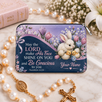Bunny and Chicks Blessing Personalized PU Leather Pouch