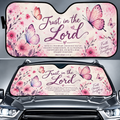 Trust in the Lord Butterfly Car Sun Shade