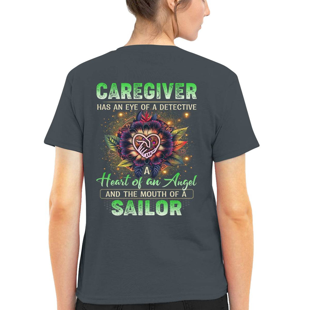 Awesome Caregiver a heart of an angel -Hoodie-#F121124SAINT1XCAREZ4