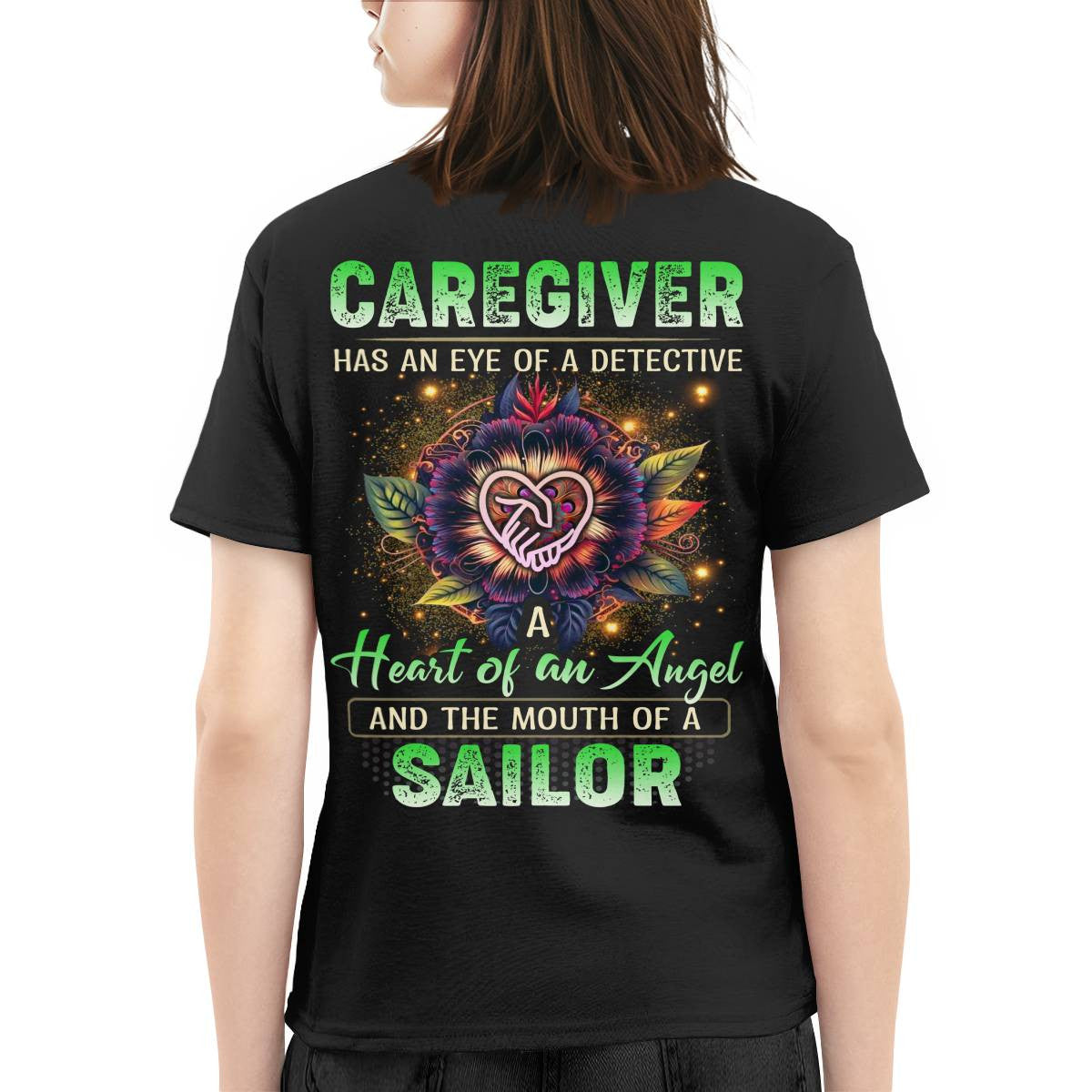 Awesome Caregiver a heart of an angel -Hoodie-#F121124SAINT1XCAREZ4