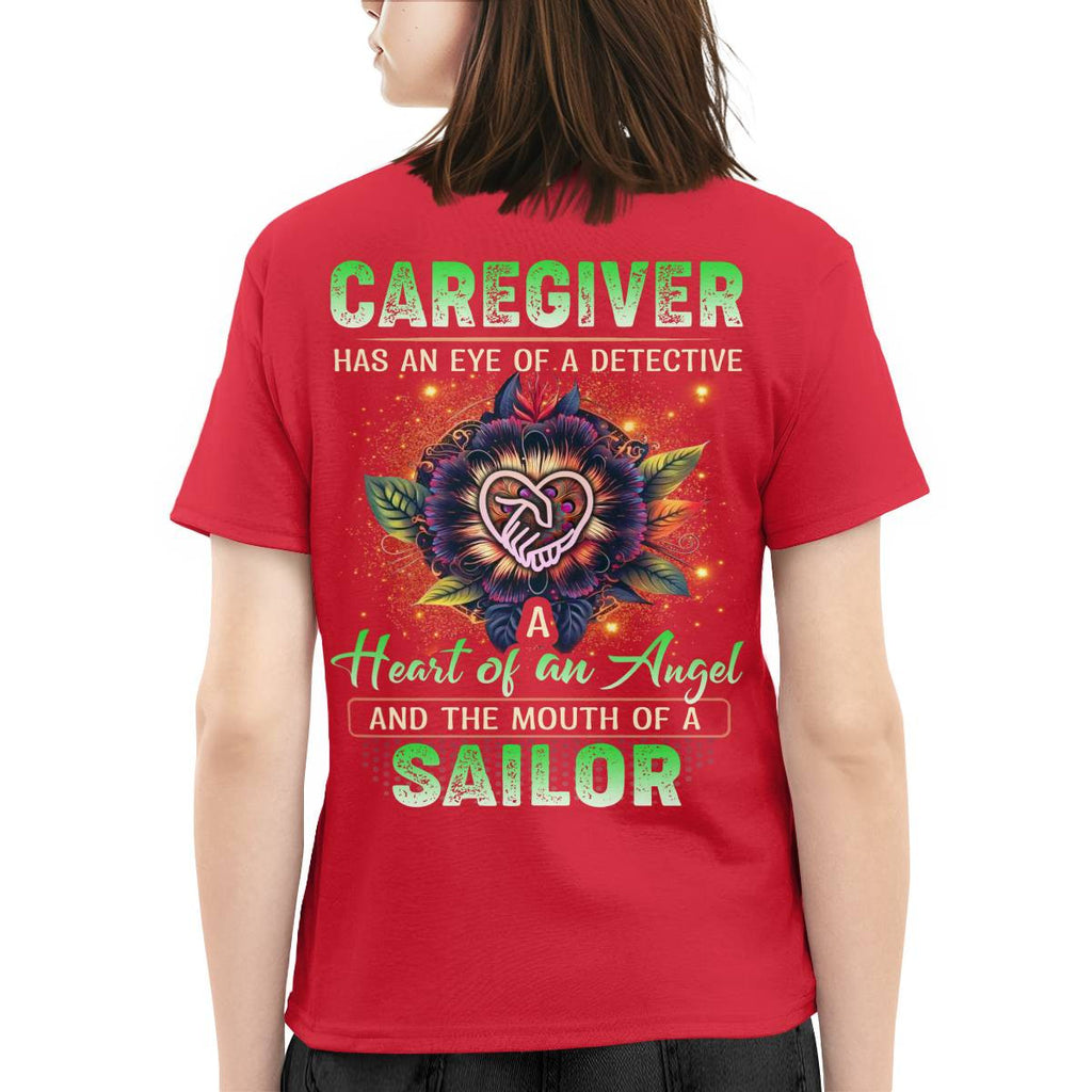 Awesome Caregiver a heart of an angel -Hoodie-#F121124SAINT1XCAREZ4
