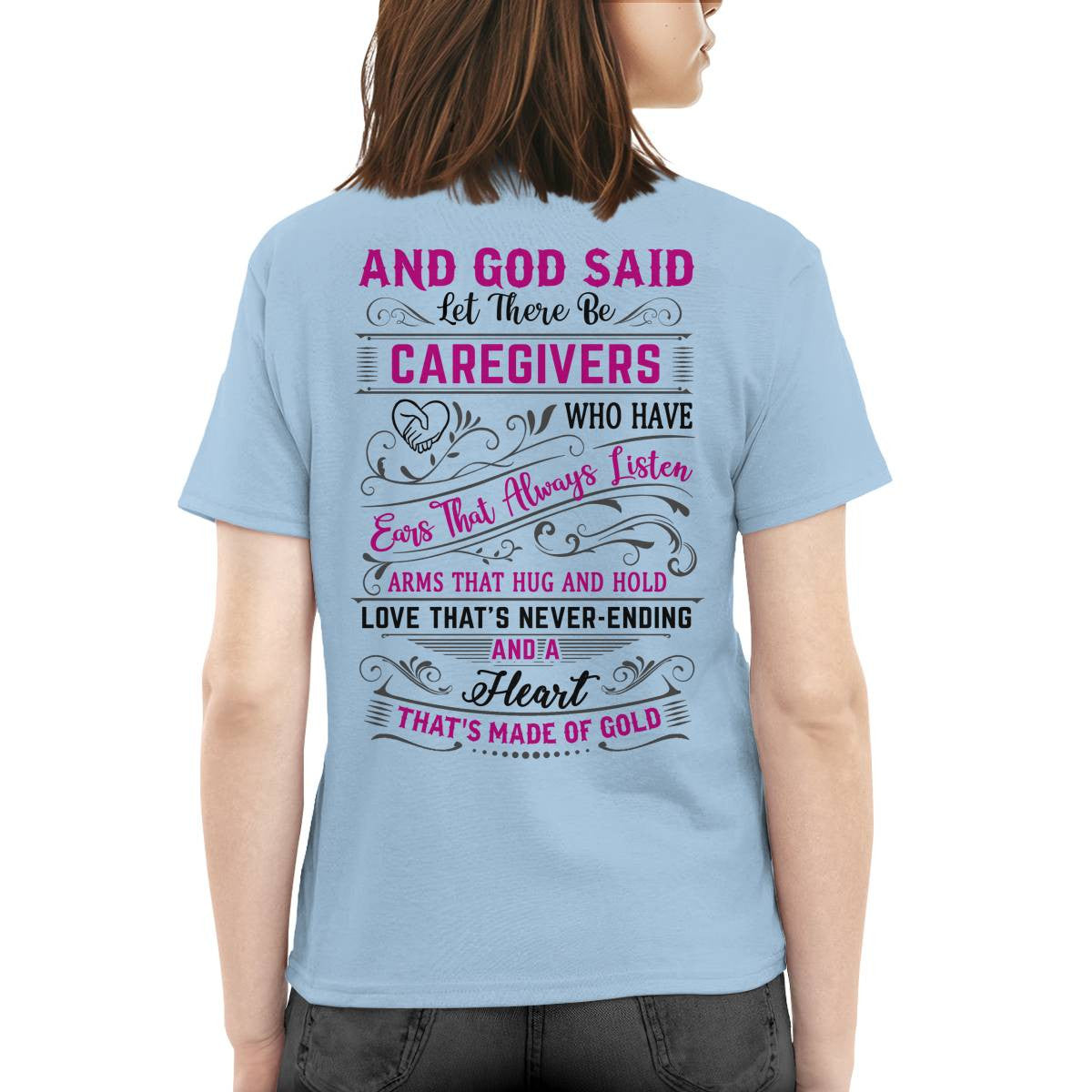Awesome Caregiver-T-shirt-#F180724NEVEN6BCAREZ8