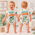 Tiny But Mighty Dinosaur Baby Bodysuit