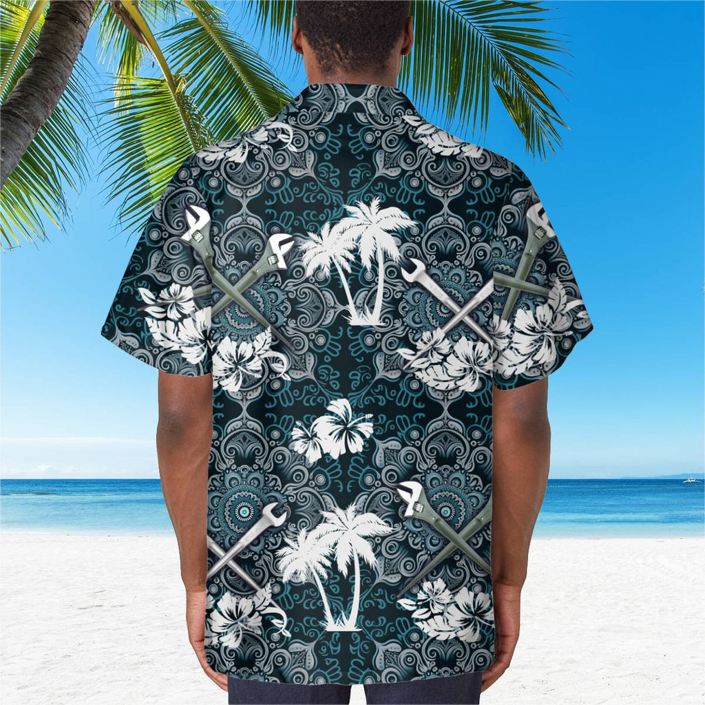 Awesome Ironworker - AOP Pocket Hawaiian Shirt - grunx260804-0275