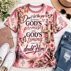 God's Faithfulness Through Every Season Floral T-Shirt