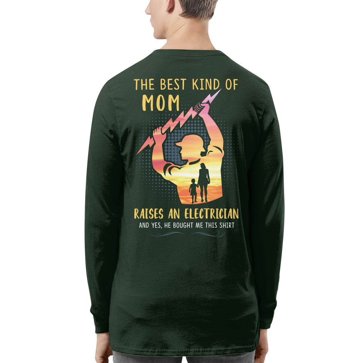 Awesome Electrician's Mom-Hoodie - grunx260804-0068