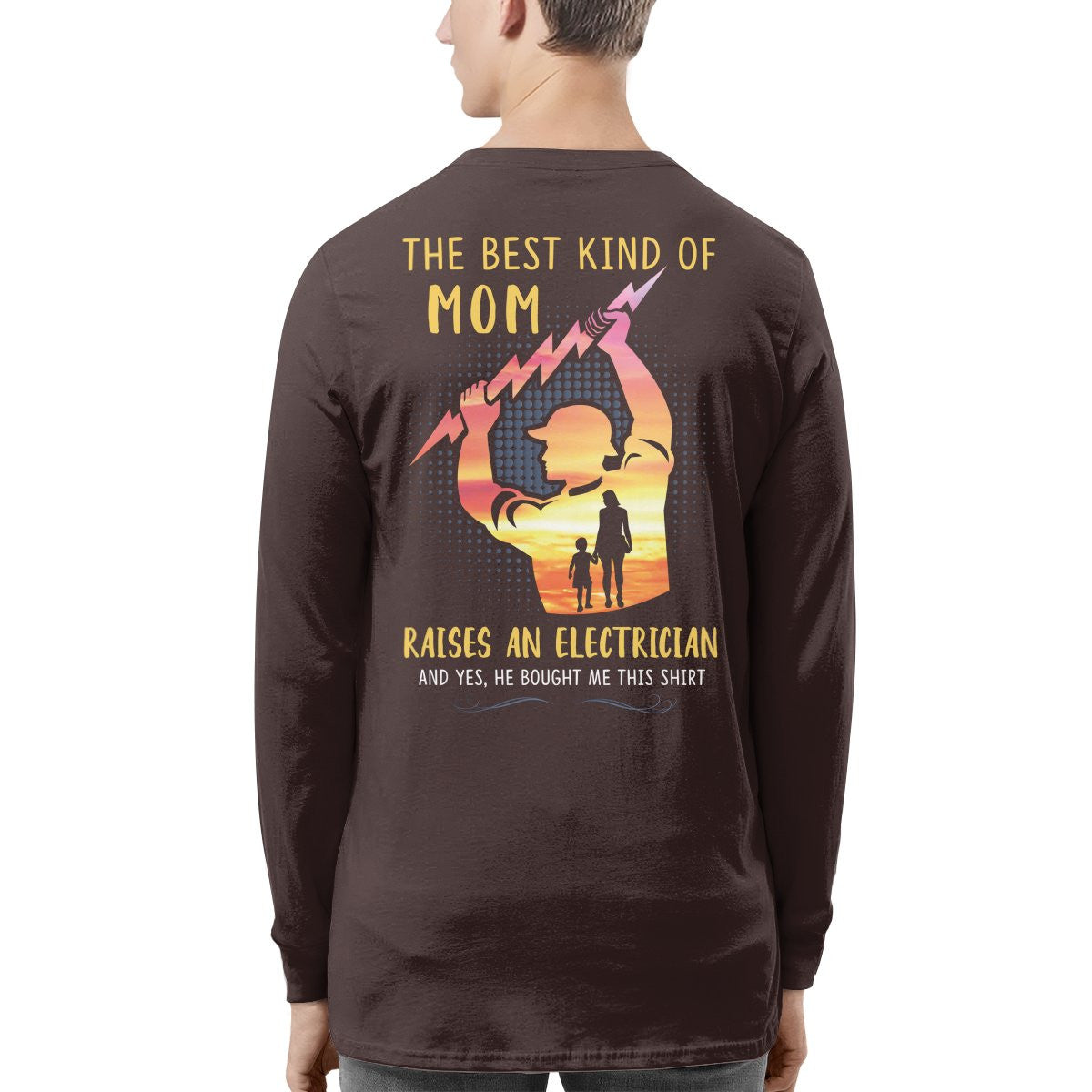 Awesome Electrician's Mom-Hoodie - grunx260804-0068