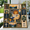 Read God's Word Lion Cozy Bookish Christian Quilt